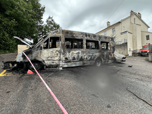 Arson attack on minibuses: police appeal for information