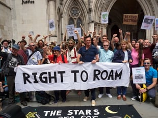 Protest over Dartmoor at London's High Court