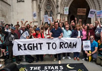 Protest over Dartmoor at London's High Court