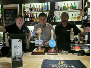MP Mel pulls pints at Dartmoor pub