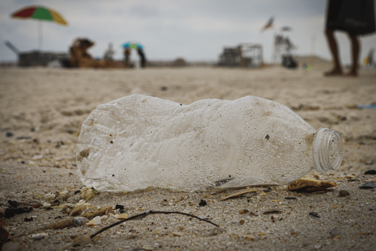 Litter pick stock image