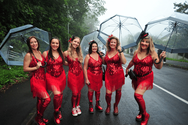 Best foot forward whatever the weather - staff from Shoe Centre in Dawlish.