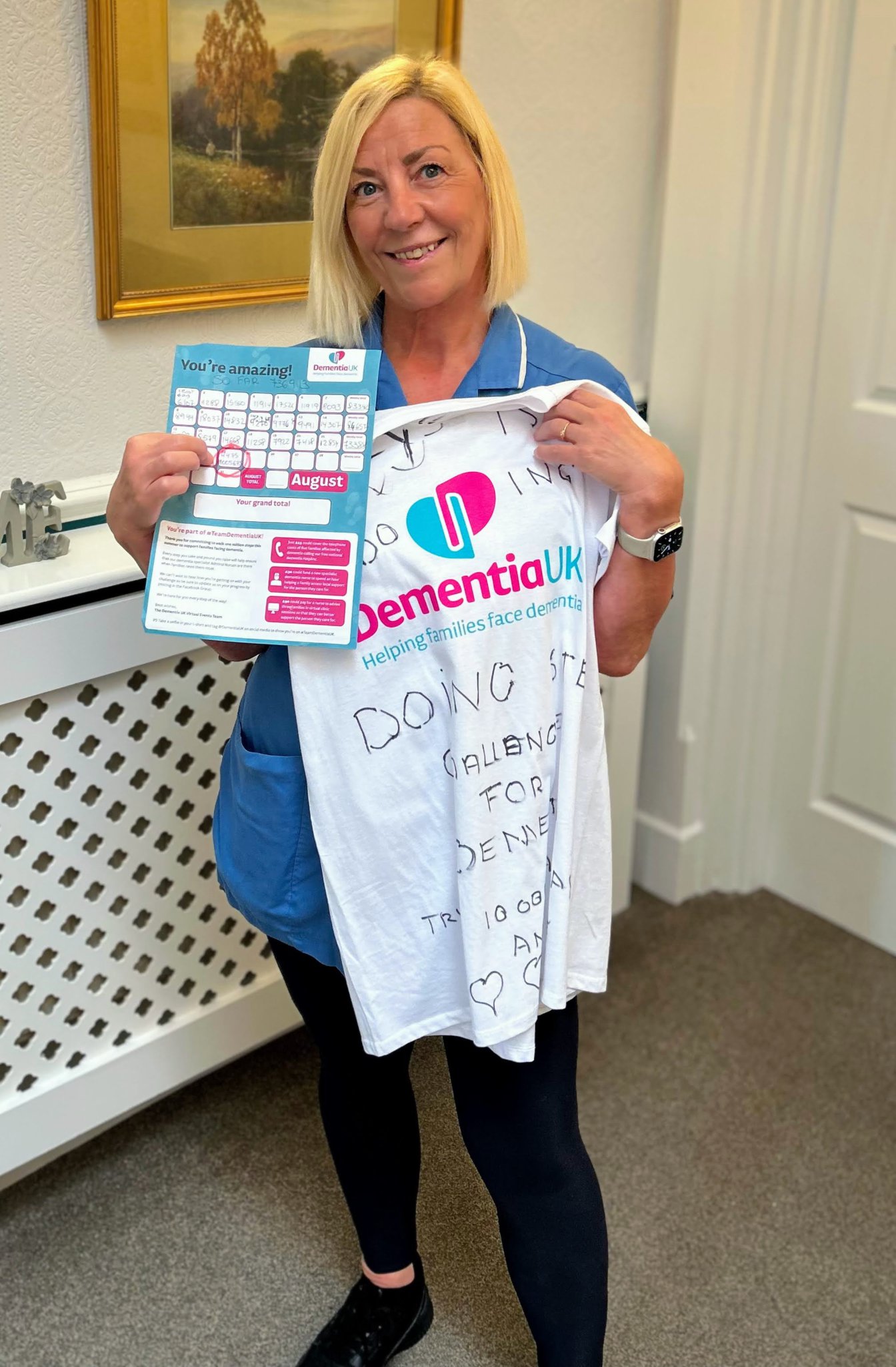 Suzy raises £400 by taking a million steps