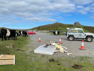 Rangers appeal for information over fly tipping on the moor 