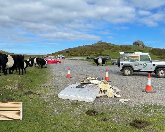 Rangers appeal for information over fly tipping on the moor 