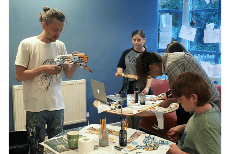 Iconic throughout Devon, Steve McCracken shared some of his favorite ways of working with local kids.