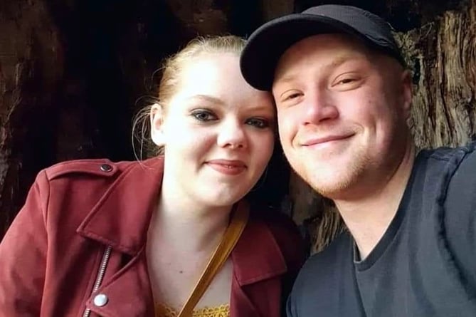 Mark Wheatley, who died following an incident on 
January 17, 2020, at the Dartmoor National Park Conservation Works depot in Bovey Tracey. He is pictured with Keeley Martin.
Pictures supplied by HSE (7-9-23)