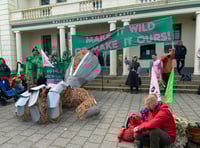 Princetown protest demands Prince William rewild Dartmoor