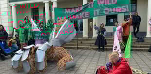 Princetown protest demands Prince William rewild Dartmoor