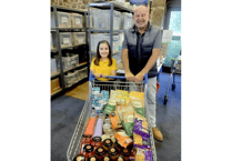 Isla-Mae proves a HIT with foodbank