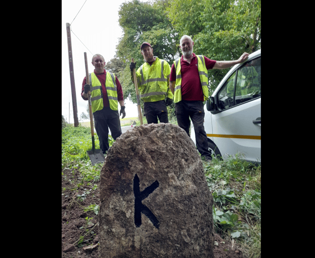 Here be the boundary stone...
