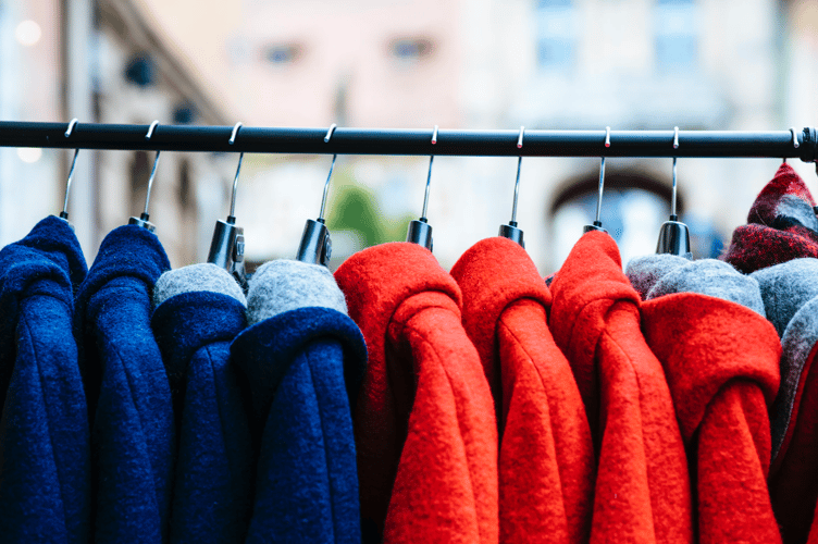 Coats stock image