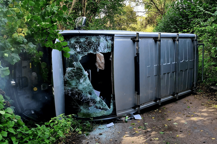 ICYMI: Firefighters called to overturned vehicle at Staverton