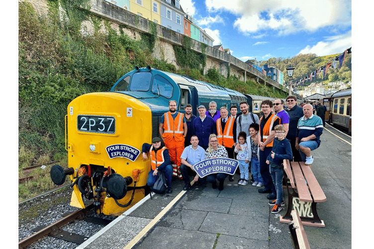 The Four Stroke Explorer and train teams