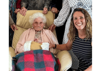 Ogwell resident Mrs Hill celebrates 105th birthday
