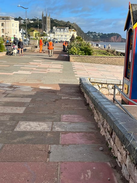 Teiognmouth storm clear up