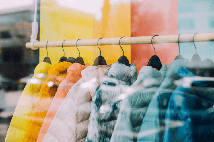 Winter coat stock image