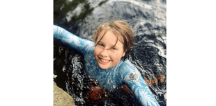 Buckfastleigh's Eva takes the leap with 366 wild dips