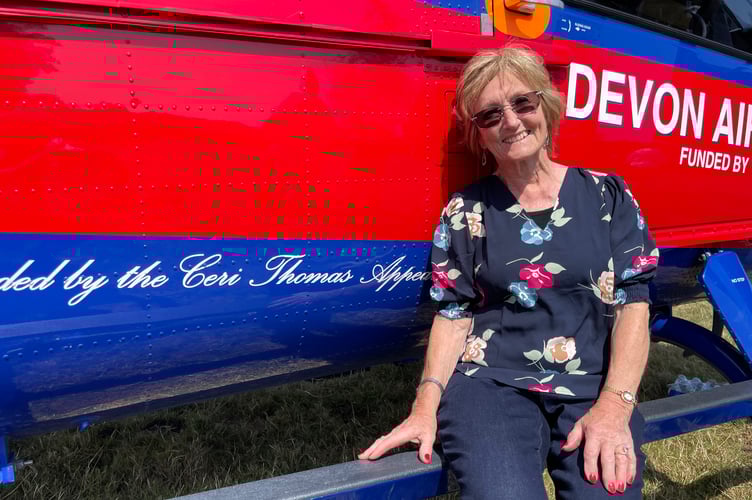 Ann Ralli has been made Life President of Devon Air Ambulance. AQ 3251