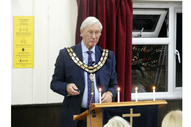 Kingsteignton mayor, Cllr Ron Peart