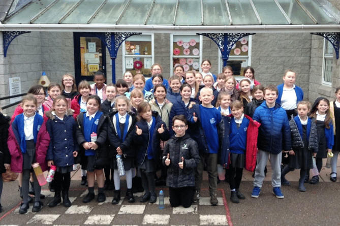 Key Stage 2 choir from St Michael’s Primary School in Kingsteignton