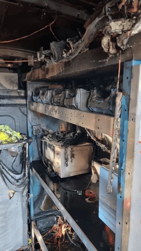 Newton Abbot Fire Station tackle vehicle fire on Osbourne Street