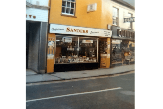 Sanders sweet shop in Bank Street
