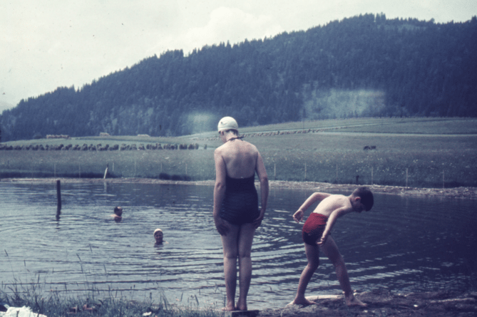 Lake swimming on Dartmoor in the 1960s