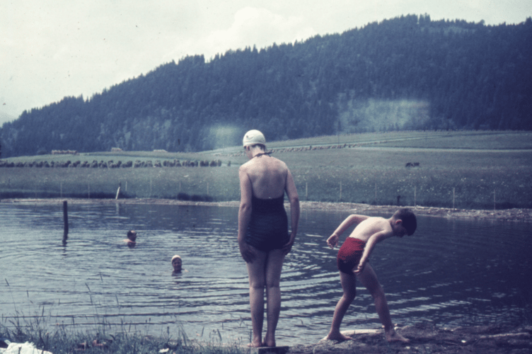 Lake swimming on Dartmoor in the 1960s