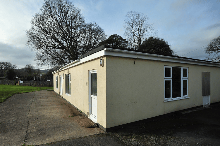 The former sports pavilion at Bovey Tracey Recreation Ground that could have a new lease of life as a gym.