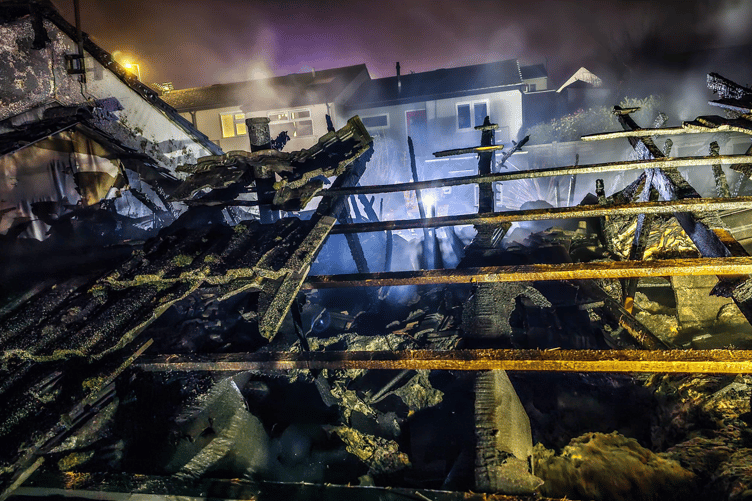 Buckfastleigh Fire Station attend incident in Malborough