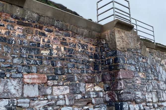 Repairs completed to sea wall damaged by Storm Ciaran 
