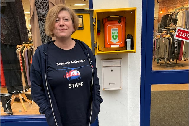 Devon Air Ambulance charity shop manager performed life-saving CPR
