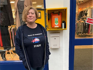 Devon Air Ambulance charity shop manager performed life-saving CPR
