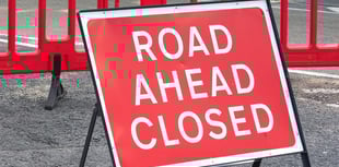 Road will be closed for highways work tonight 