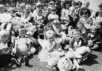 Cygnet Playgroup making most of 1989 summer sun 
