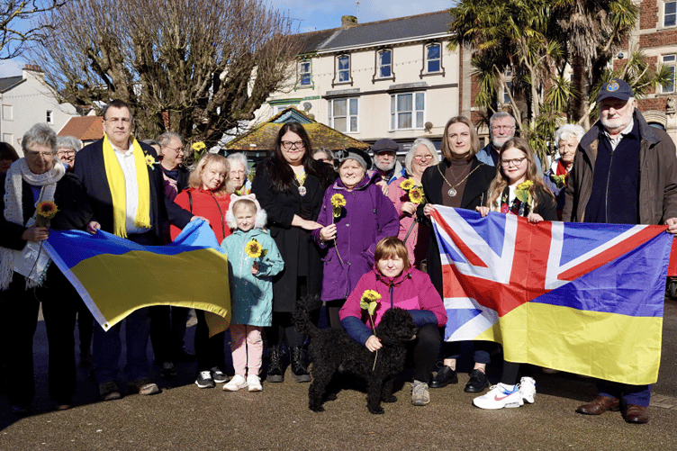 Standing in solidairty at Dawlish