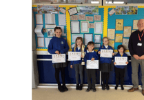 Awards for Ipplepen's time travelling pupils