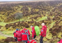Injured walker rescued from moor by Dartmoor Search and Rescue 