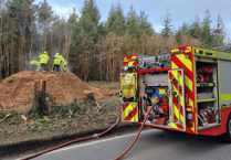 Pile of smoking wood chips sees Sunday action for firefighters 