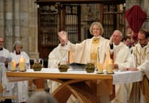 Bishop Jackie makes history at Maundy Thursday service