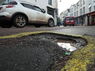 Newton Abbot pothole crisis 'getting out of hand'
