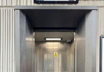 Station lift used as shelter for homeless man 