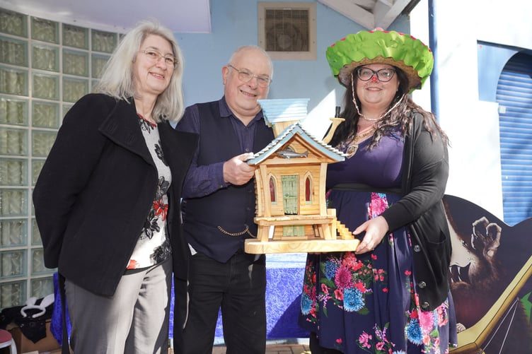Diana Townsend, David Hardie and mayor of Dawlish, Cllr Rosie Dawson
