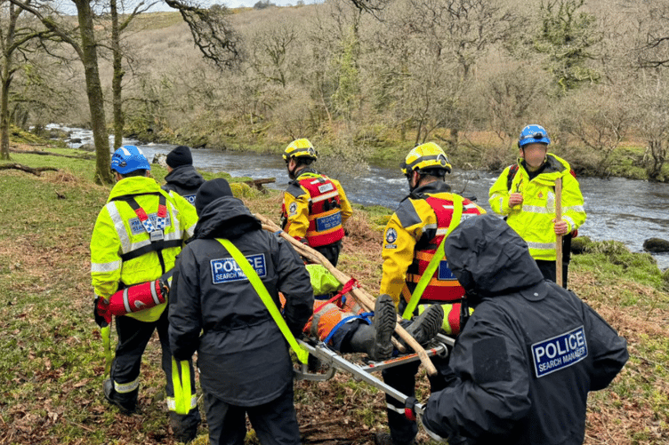 Police officers trained in lost person searches on the moors