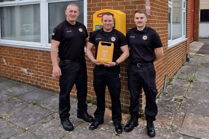 Live-saving device installed at Newton Abbot Fire Station