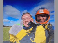 Charity bungee jump for mental health worker Chloe 