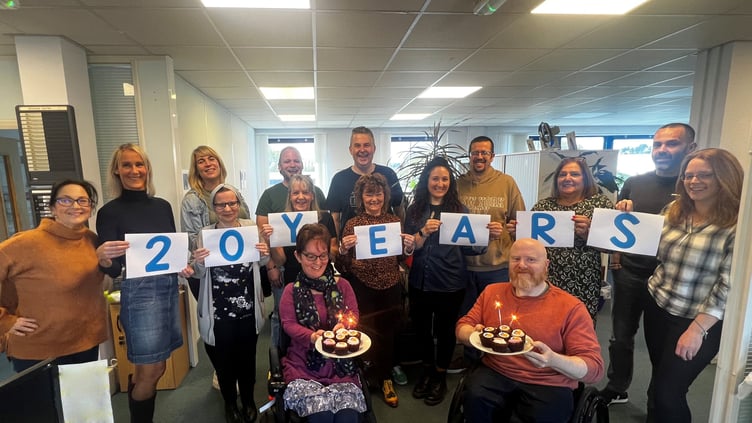 Shared Lives staff celebrated milestone birthday