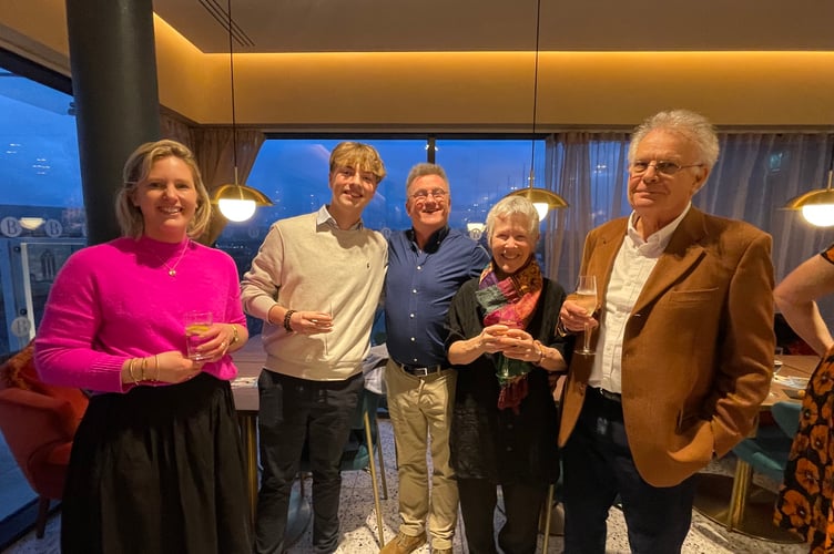 Some of those who attended a reception to launch the abseil event.  AQ 7782