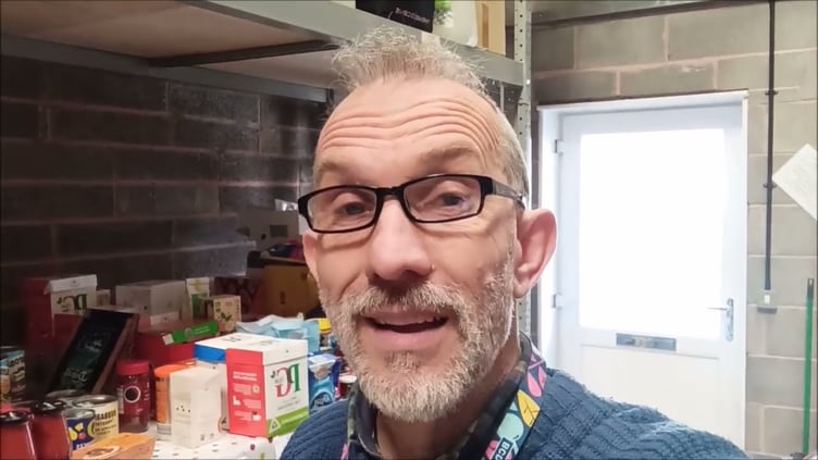 Mark Jones at Dawlish Community Larder